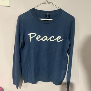 Navy blue long sleeve top
